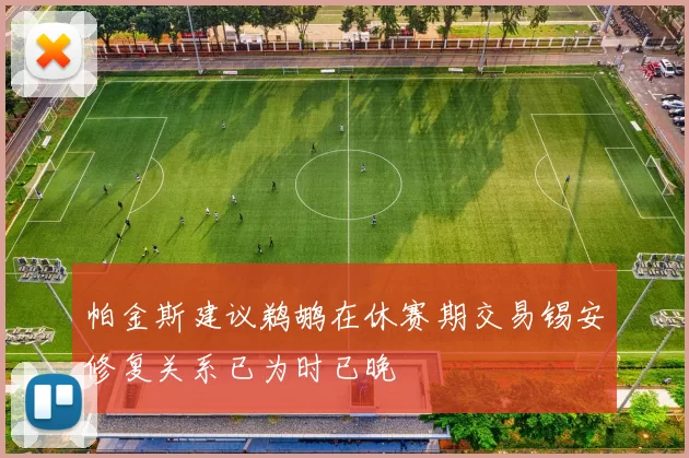 帕金斯建议鹈鹕在休赛期交易锡安修复关系已为时已晚